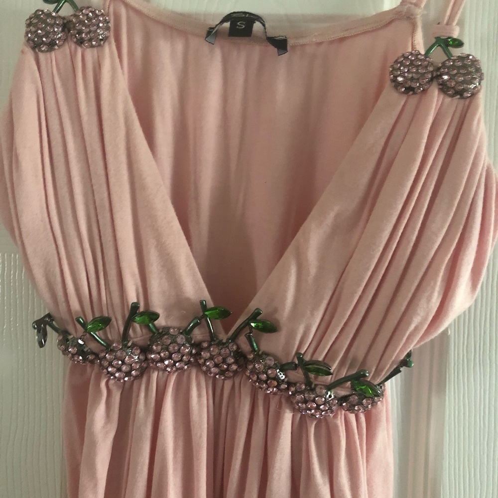 Sky cherries halter top